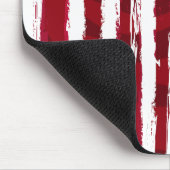 USA Flag Patriotic American Red White Blue マウスパッド (コーナー)