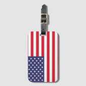 USA Flag Patriotic American Red White Blue ラゲッジタグ (正面縦)