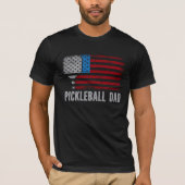 USA Flag Pickleball Dad Tシャツ (正面)