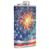USA flag. Please of Allegiance.  フラスク (右)