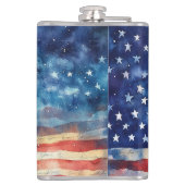USA flag. Please of Allegiance.  フラスク (裏面)