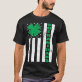 USA Flag Shenanigans Saint Patricks Day Shamrock Tシャツ (正面)