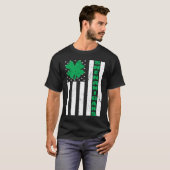 USA Flag Shenanigans Saint Patricks Day Shamrock Tシャツ (正面フル)