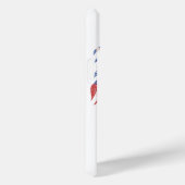 USA Flag Skull Beard | Distressed Patriotic Design Case-Mate iPhoneケース (裏面 / 右)