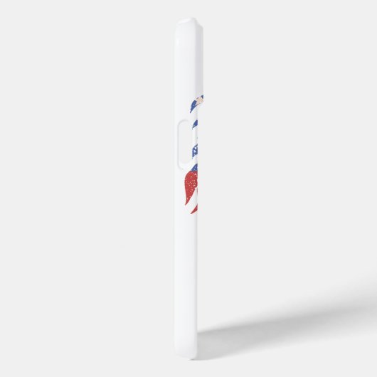 USA Flag Skull Beard | Distressed Patriotic Design Case-Mate iPhoneケース (裏面 / 右)