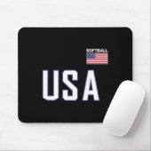Usa Flag Softll Pocket Team Jersey Gift Top Tee マウスパッド (マウス)