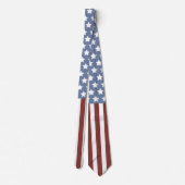 USA Flag Stars and Stripes Tie ネクタイ (裏面)
