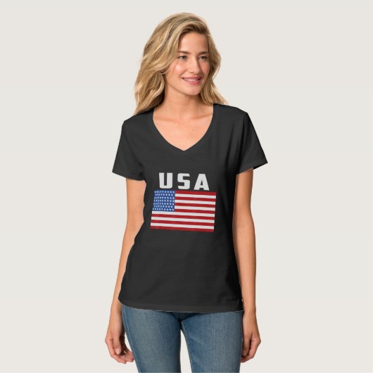 USA Flag Tシャツ (正面フル)