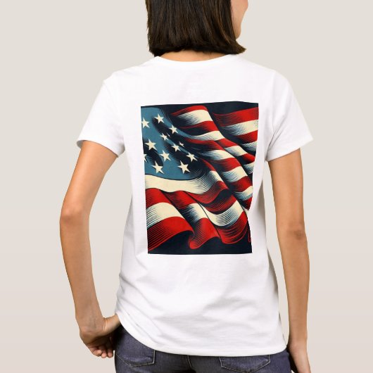 USA Flag Tシャツ (裏面)