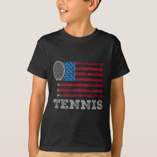 Usa Flag Tennis Mens Womens Us Tennis Lover Team S Tシャツ
