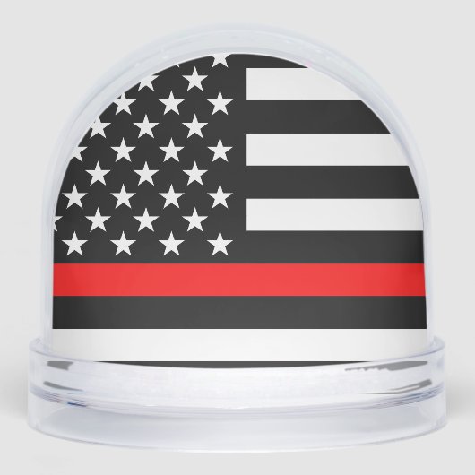 USA Flag Thin Red Line Symbolic Memorial on a (正面)