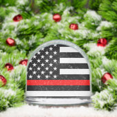 USA Flag Thin Red Line Symbolic Memorial on a (クリスマス)