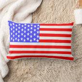 USA Flag Totally Printed ランバークッション (ブランケット)