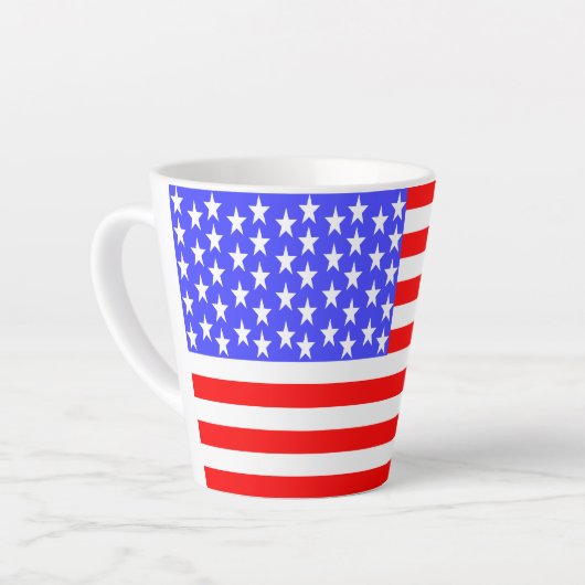 USA Flag Totally Printed Small カフェラテマグ (左アングル)