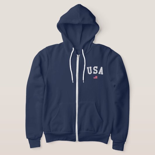 USA flag varsity パーカ (レイダウン)