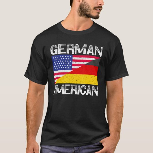 USA Germany Flag German American Von Steuben Day 2 Tシャツ (正面)