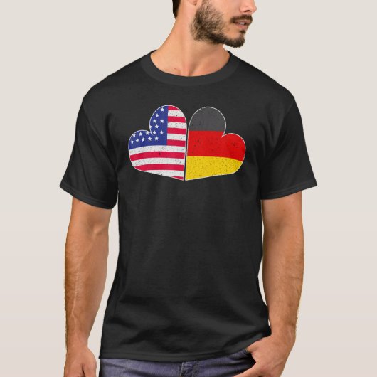 USA Germany Flag German American Von Steuben Day 5 Tシャツ (正面)