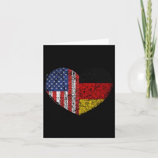 Usa Germany Heart - Dual Citizenship  カード (正面)