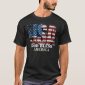 USA God Bless America  Tシャツ (正面)