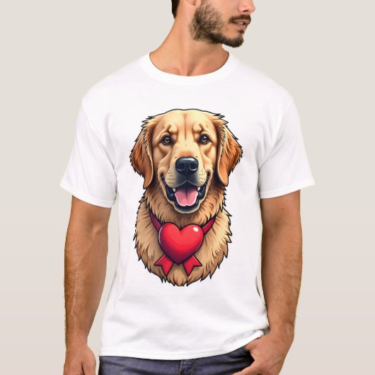 USA Golden Retriever Lover Vintage Shirt 2 Tシャツ (正面)