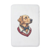 USA Golden Retriever Vintage Patriotic Dog Shirt バスマット (正面縦)