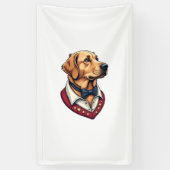 USA Golden Retriever Vintage Patriotic Dog Shirt 横断幕 (縦)