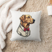 USA Golden Retriever Vintage Patriotic Dog Shirt 4 クッション (ブランケット)