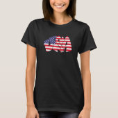 USA graffiti US flag America Premium Tシャツ (正面)