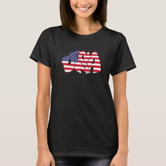 USA graffiti US flag America Premium Tシャツ (正面)