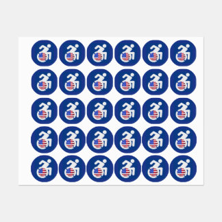 USA Handicapped ラベル