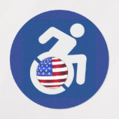 USA Handicapped ラベル (デザイン2)