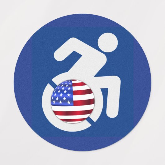 USA Handicapped ラベル (デザイン2)