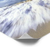 USA, Hawaii, Maui, Surf coming in to Makena ポスター (角)