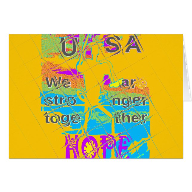 USA Hope：テクスチャカラフルデザイン (正面横)