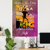 USA Hope Have a Nice Day & A Better Nigh Poster ポスター (ホームオフィス)