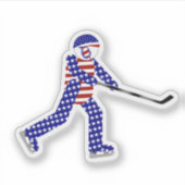 USA Ice Hockey   シール (正面)