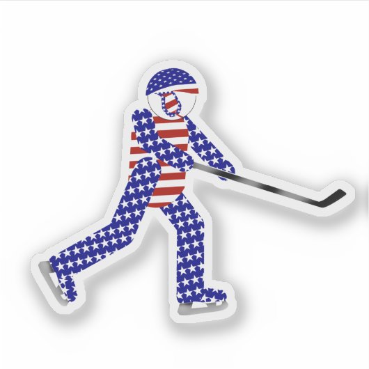 USA Ice Hockey   シール (正面)