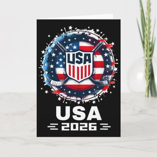 Usa Ice Hockey 2026 Hockey 2026 Usa 2026  カード (正面)