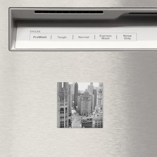 USA, IL, Chicago, Loop from Hotel マグネット (インサイチュ (食洗機))