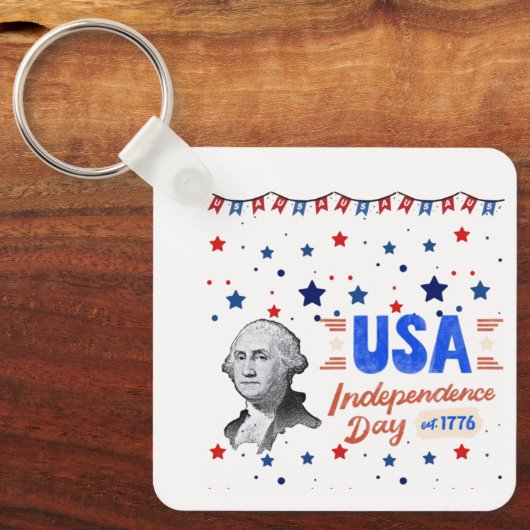 USA Independence Day キーホルダー (正面)