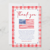 USA Independence Day Birthday Thank You Card サンキューカード (正面)