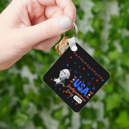 USA Independence Day black キーホルダー (手)
