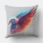 USA Independence Day Eagle Design クッション (裏面)