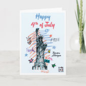 USA Independence Day - Liberty カード (正面)