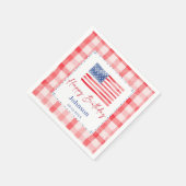 USA Independence Day Themed Birthday スタンダードカクテルナプキン (角)