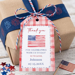 USA Independence Day Themed Birthday Gift Tags ギフトタグ