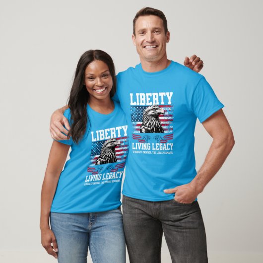 USA Liberty Eagle Living Legacy Celebration Design Tシャツ (ユニセックス)