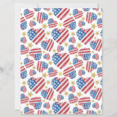 USA Love Scrapbook Paper (裏面)