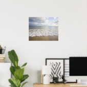 USA, Massachusetts, Empty beach ポスター (ホームオフィス)