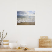 USA, Massachusetts, Empty beach ポスター (キッチン)